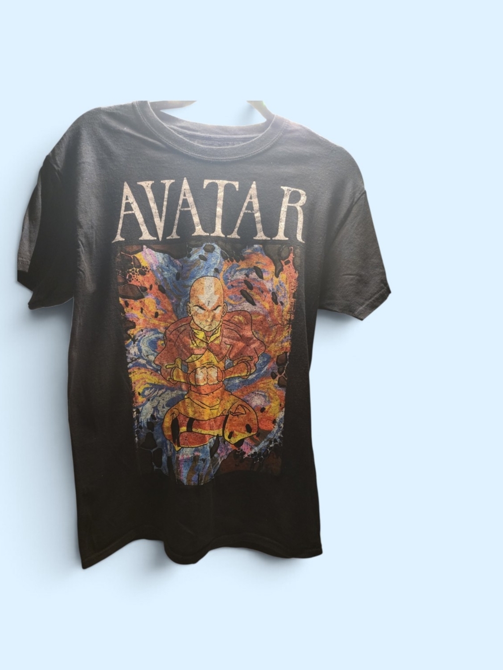 Nickelodeon Avatar Black Short Sleeve Graphic Tee